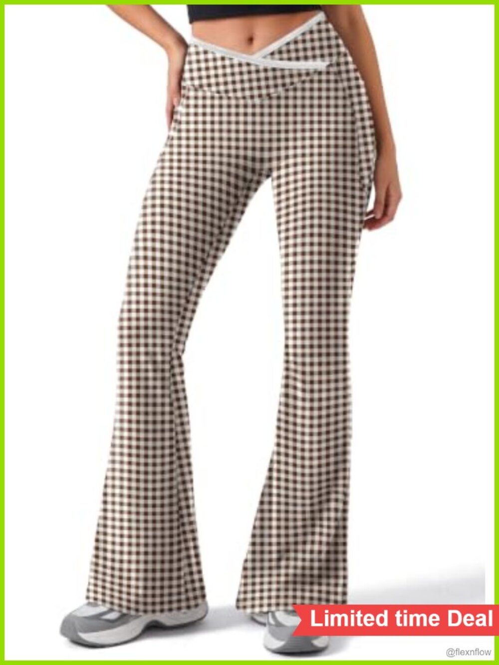 Flare Leggings High Waist Tummy Control Yoga Pants with Pockets